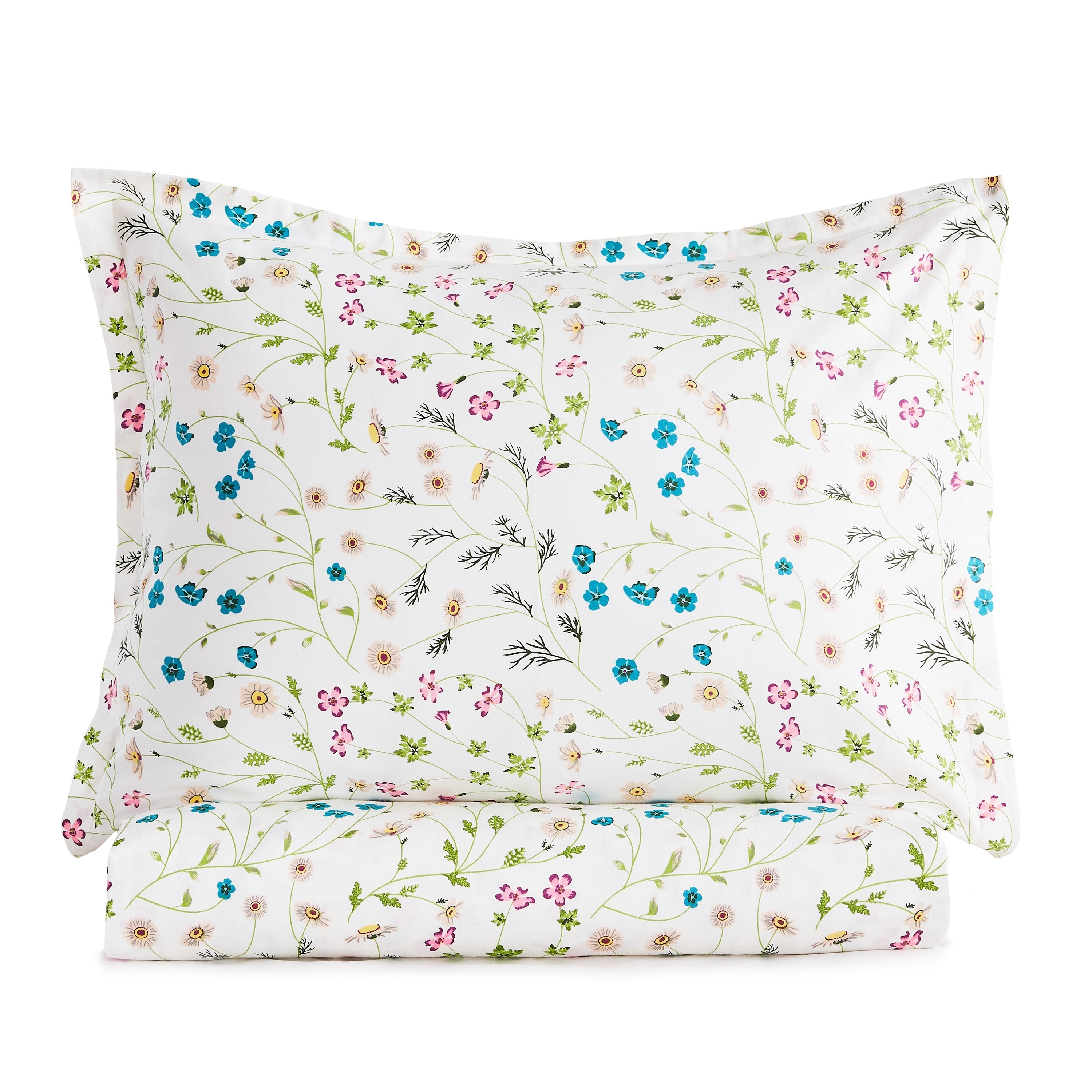 400TC 100% Cotton Wildflower Duvet Set - Floral Bedding