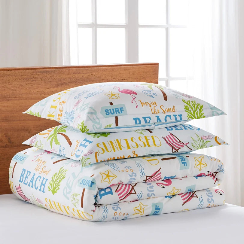 Beach Days Coastal Comforter Set - Beach Themed Comforter Set