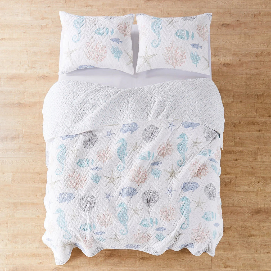 Blue Sea Quilt Set - Coastal Blue Quilt Set