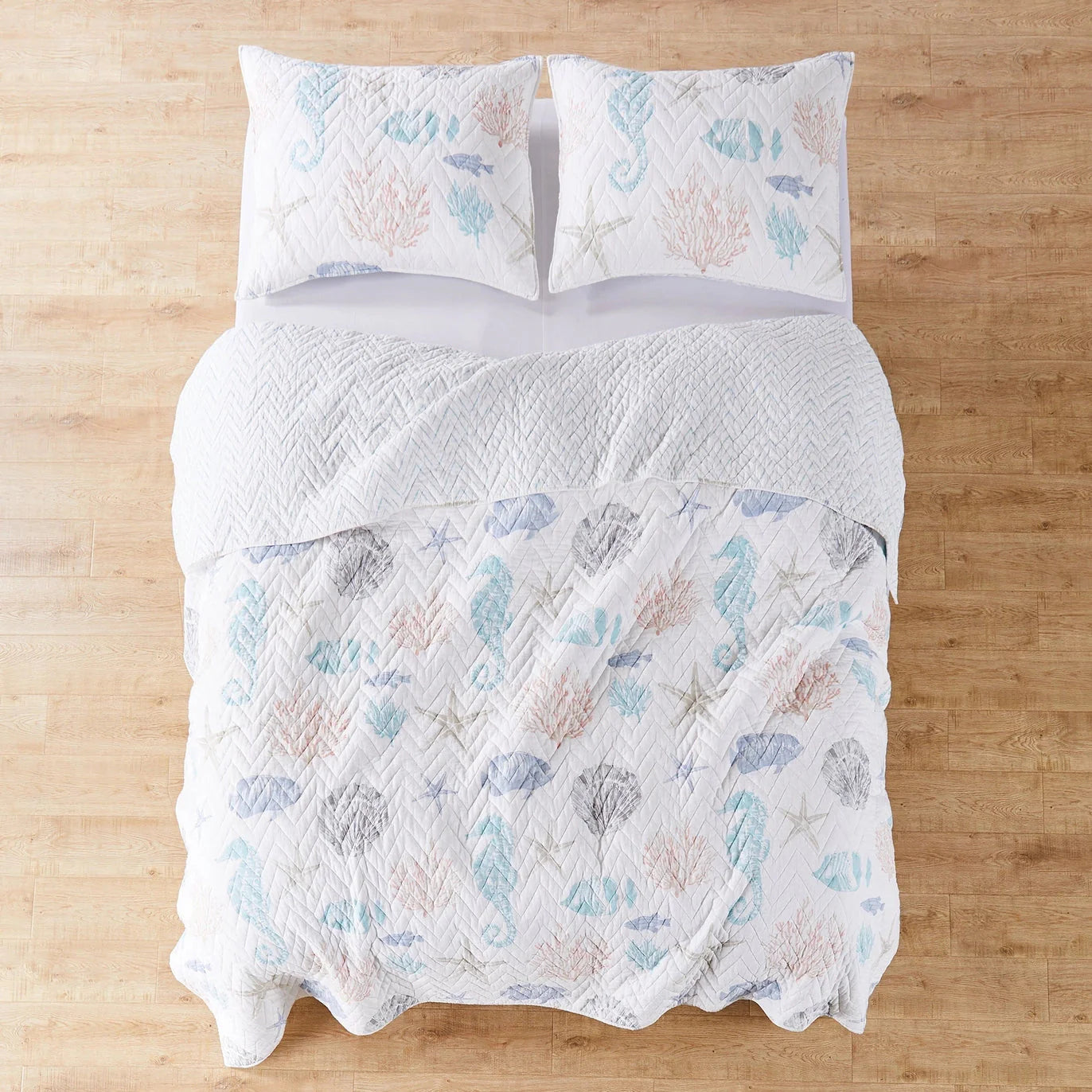 Blue Sea Quilt Set - Coastal Blue Quilt Set