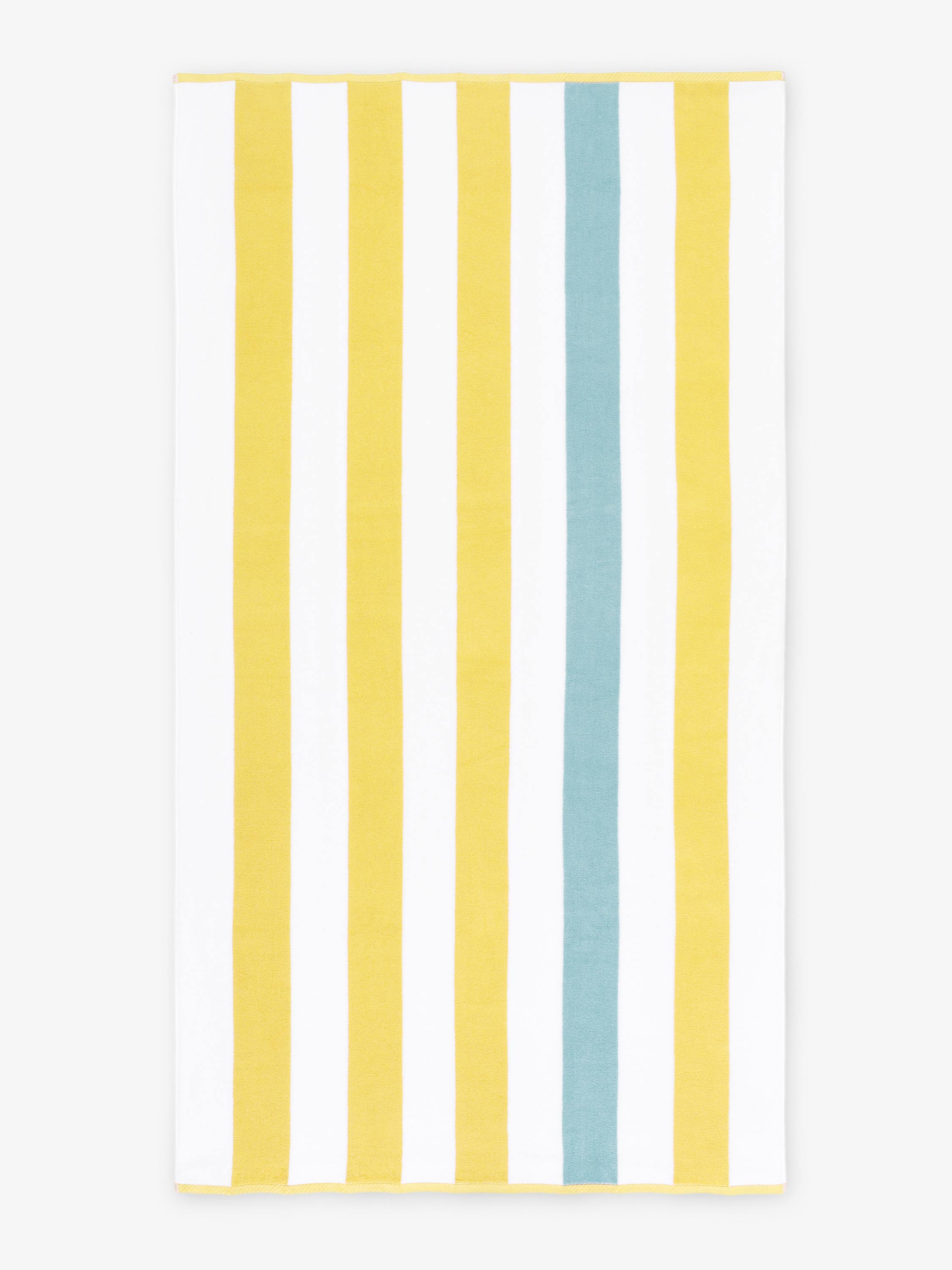 Yellow Sea Glass Cabana Beach Towel