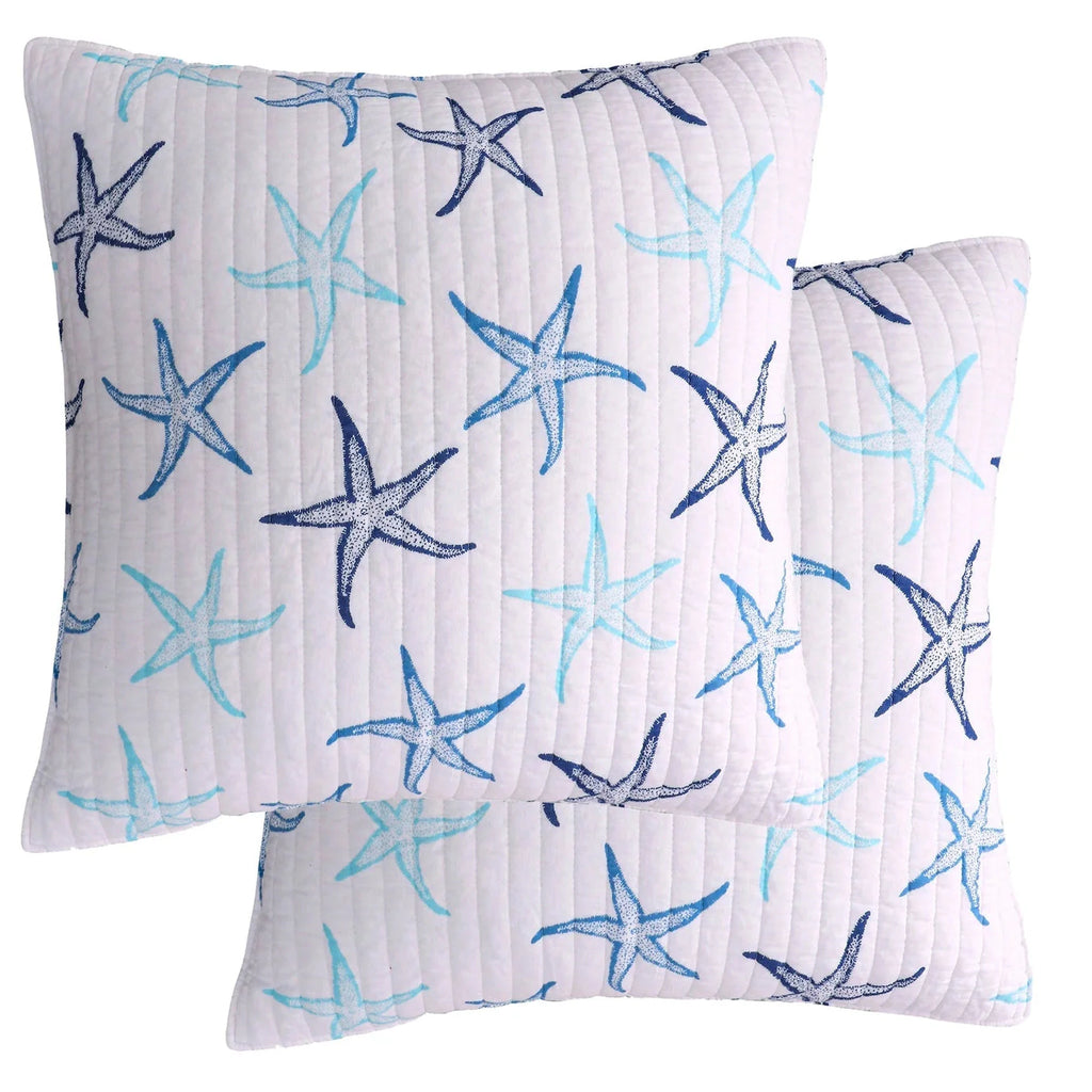 Camps Bay Euro Pillow Sham Set of 2 - Coastal Pillow Shams