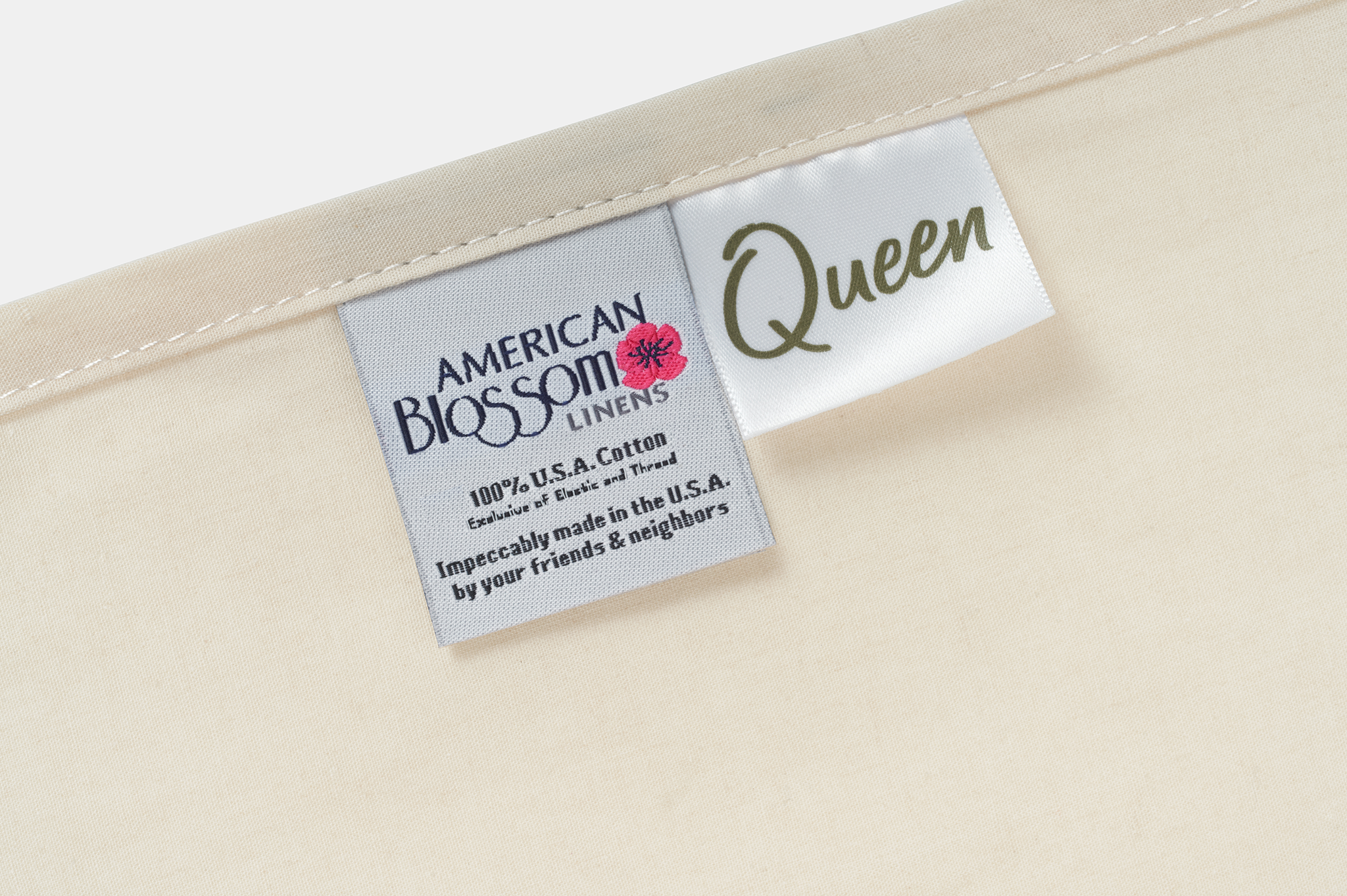 Percale Bed Sheet Set - American Made With USA Grown Cotton