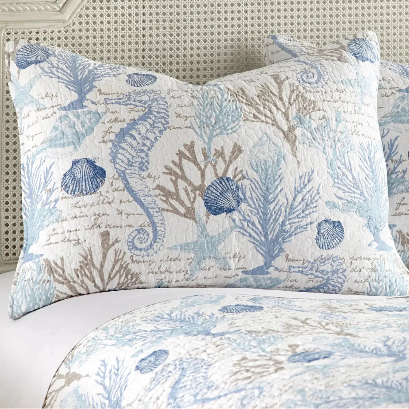 Galapagos Blue Quilt Set - Coastal Quilt Set