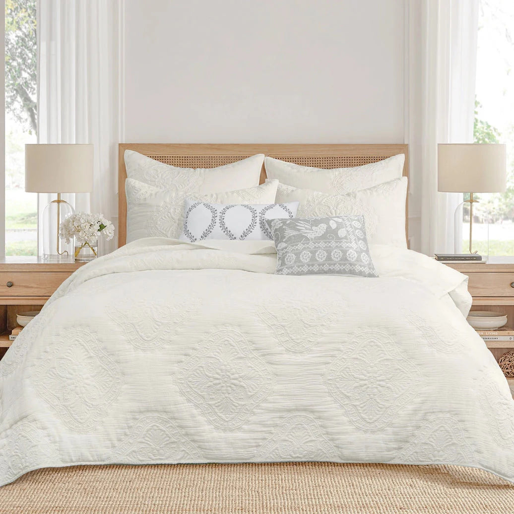 Muslin Stitch Quilt Set - Quahog Bay Bedding