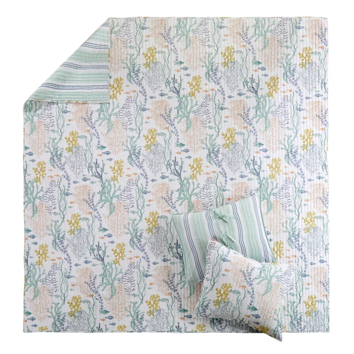 Ocean Meadow Coastal Quilt Set