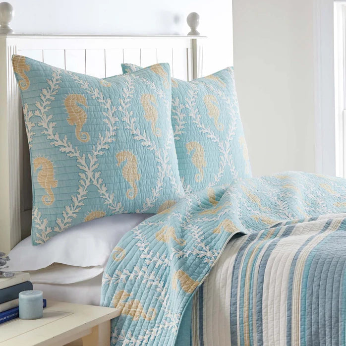 Kailua Euro Pillow Sham | Set of 2 | Coastal Shams